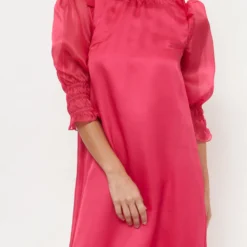 Andrea Midi Fucsia Short Sleeve -Ofertas Grazia Vesti Tienda andrea midi fucsia short sleeve dresses diddo madrid 941418