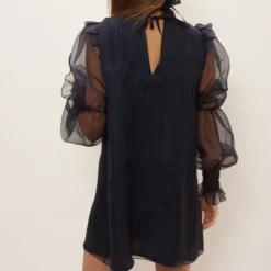 Andrea Organza Black Mini Dress -Ofertas Grazia Vesti Tienda andrea organza black mini dress dresses diddo madrid 716435