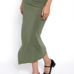 Avocado Skirt -Ofertas Grazia Vesti Tienda avocado skirt skirts amlul 917394