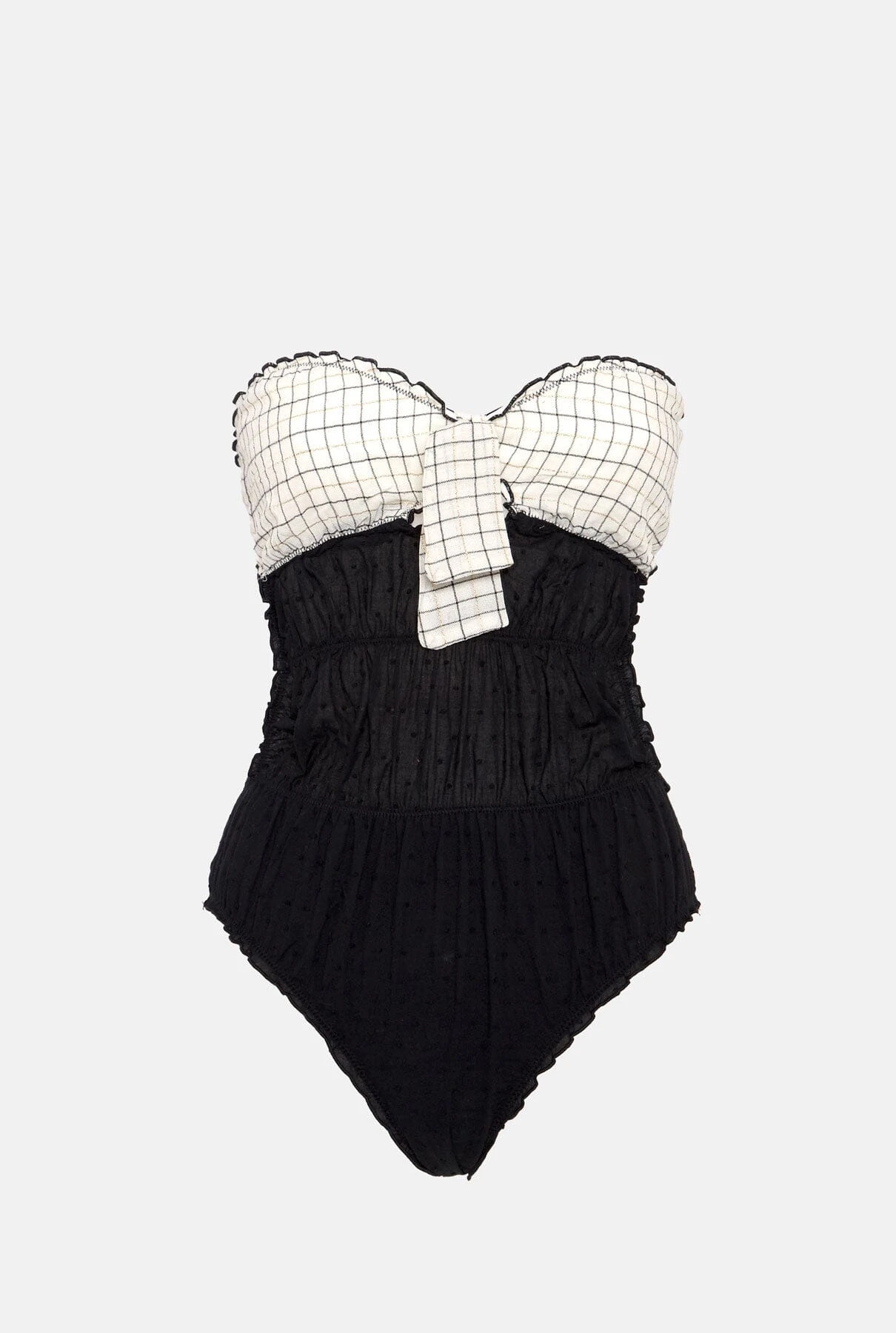 Bañador Bañera Lurex Black & White 4 Bañador Bañera Lurex Black & White - Imagen 4