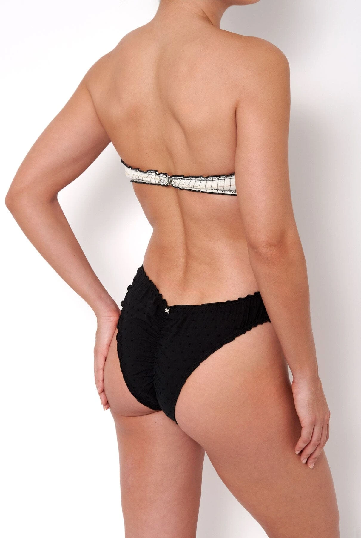 Bañador Bañera Lurex Black & White 2 Bañador Bañera Lurex Black & White - Imagen 2