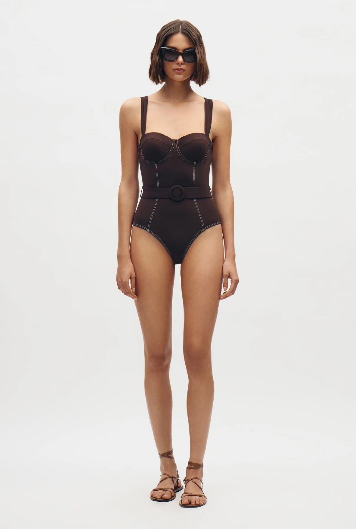 Bañador Conformado Con Detalle Cinturón 2 Bañador Conformado Con Detalle Cinturón - Imagen 2