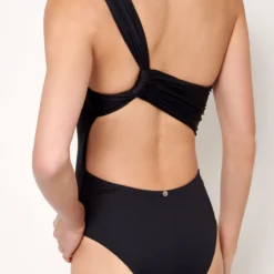 Bañador One Shoulder Negro -Ofertas Grazia Vesti Tienda banador one shoulder negro swimwear elena morales 370864