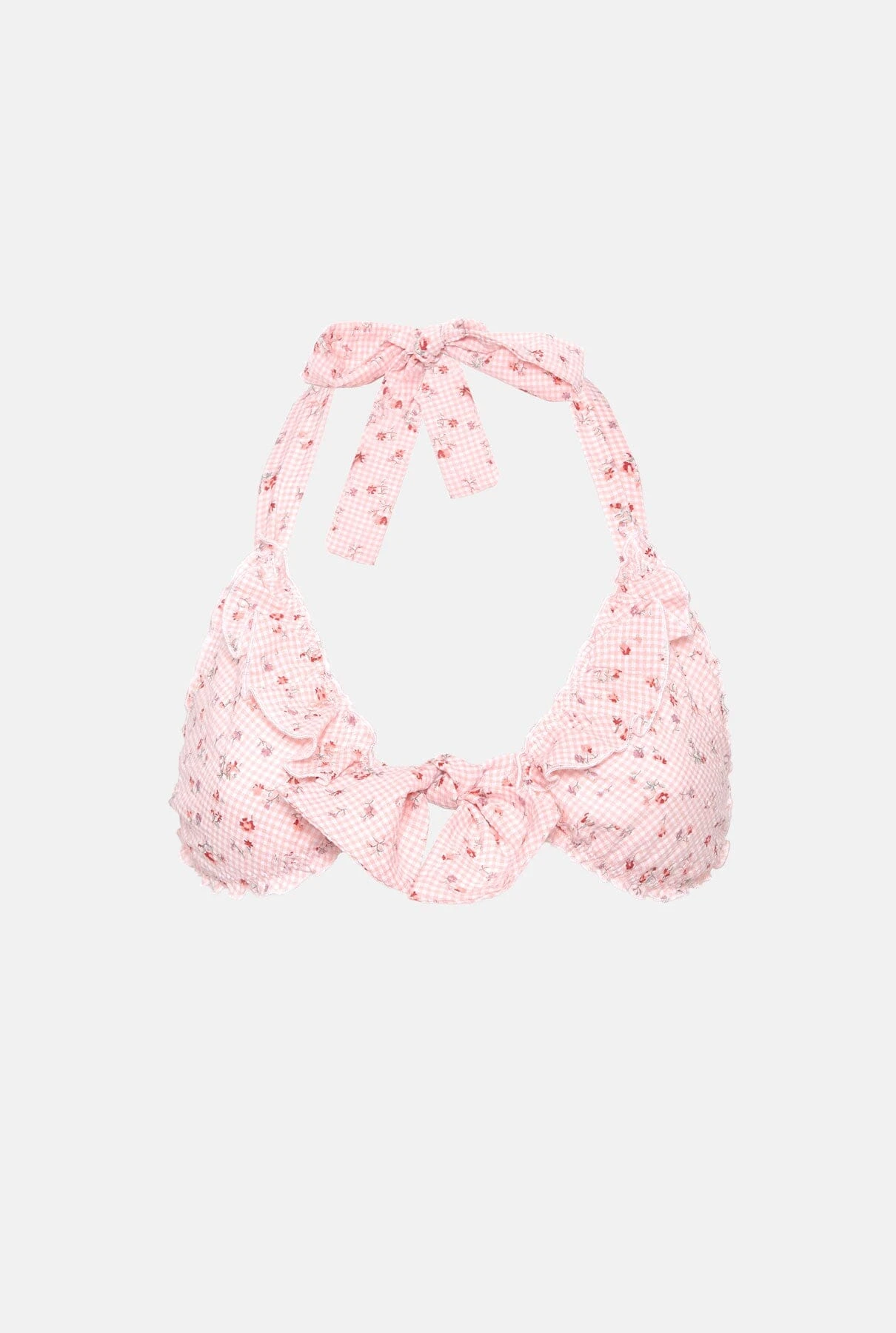 Bikini Mini Vichy Rosa 4 Bikini Mini Vichy Rosa - Imagen 4