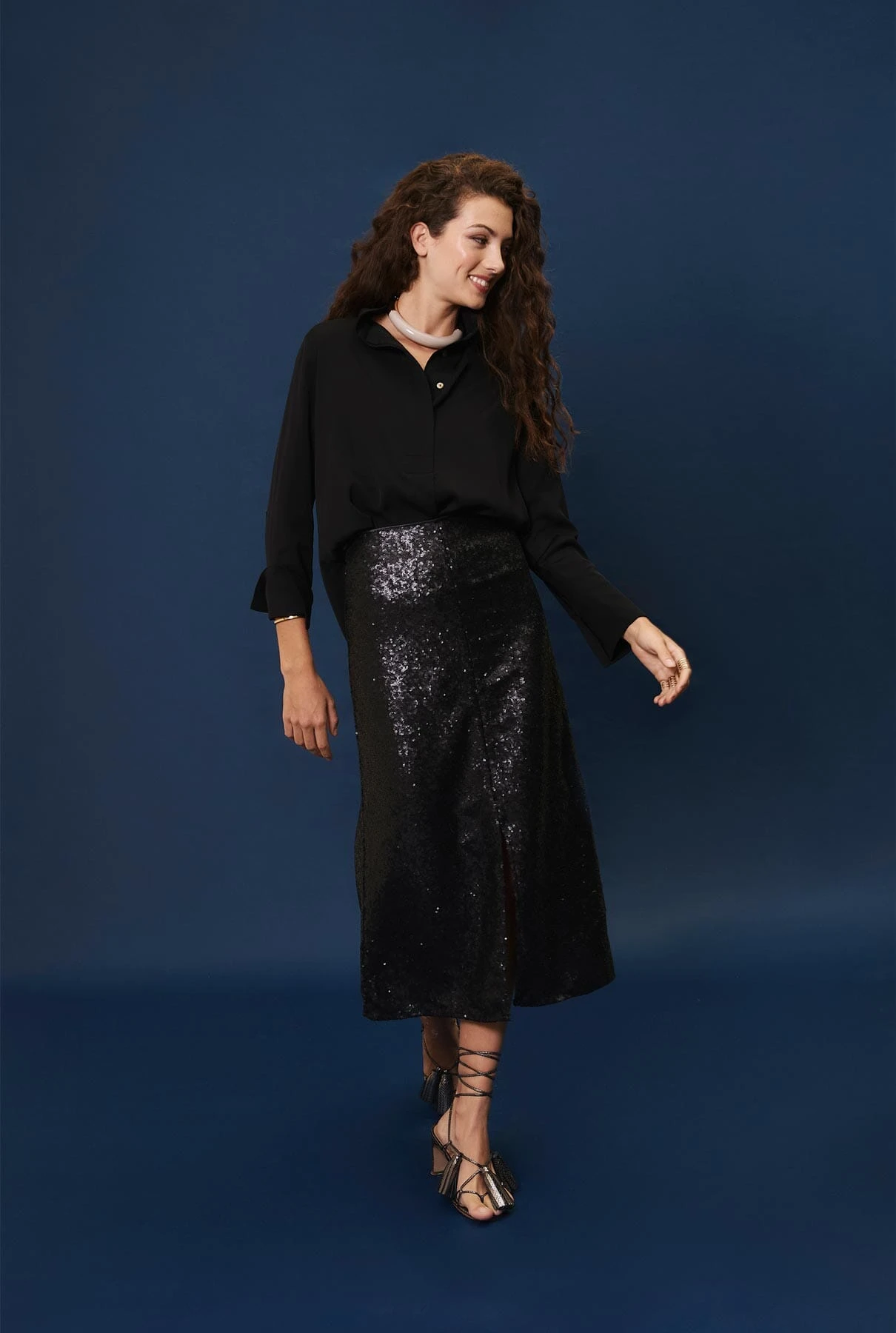 Blusa Charlotte Negra 2 Blusa Charlotte Negra - Imagen 2