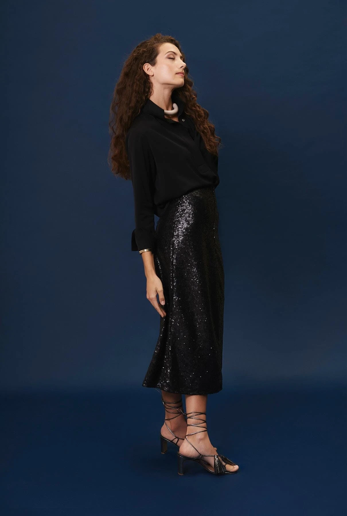 Blusa Charlotte Negra 3 Blusa Charlotte Negra - Imagen 3