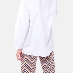 Camisa Cierre Lateral Blanca -Ofertas Grazia Vesti Tienda camisa cierre lateral blanca iki essentials 944499