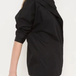 Camisa Cierre Lateral Negro -Ofertas Grazia Vesti Tienda camisa cierre lateral negro shirts blouses iki essentials 136779