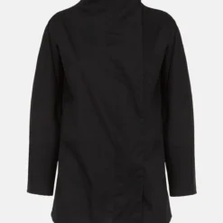 Camisa Cierre Lateral Negro