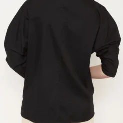 Camisa Cierre Lateral Negro -Ofertas Grazia Vesti Tienda camisa cierre lateral negro shirts blouses iki essentials 498021