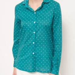 Camisa Gaia Verde -Ofertas Grazia Vesti Tienda camisa gaia verde kolonaki 840475