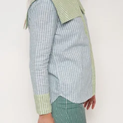 Camisa Loulou Azul/verde -Ofertas Grazia Vesti Tienda camisa loulou azulverde shirts blouses vano studio 770601