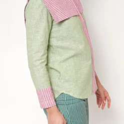 Camisa Loulou Verde/rosa -Ofertas Grazia Vesti Tienda camisa loulou verderosa shirts blouses vano studio 878626