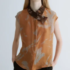 Camisa Manga Corta Organza