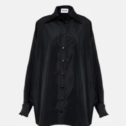 Camisa Oversize De Tafetán