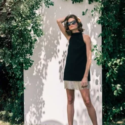 Daniella Black Dress -Ofertas Grazia Vesti Tienda daniella black dress dresses sophie et voila 970046