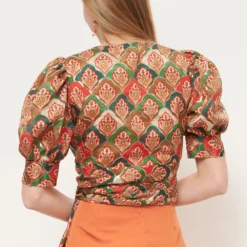 Ezio Green Blouse. Pre-Order -Ofertas Grazia Vesti Tienda ezio green blouse pre order dress leyre doueil 866963