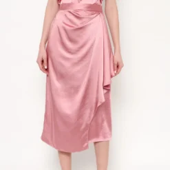 Falda Cruzada Envolvente Sara Rosa