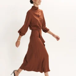 Falda Franca Teja 6 Falda Franca Teja -Ofertas Grazia Vesti Tienda falda franca teja skirts galcon studio 987727