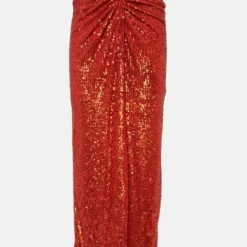 FALDA NUDO PAILLETES NARANJA -Ofertas Grazia Vesti Tienda falda nudo pailletes naranja falda philippa 1970 443796