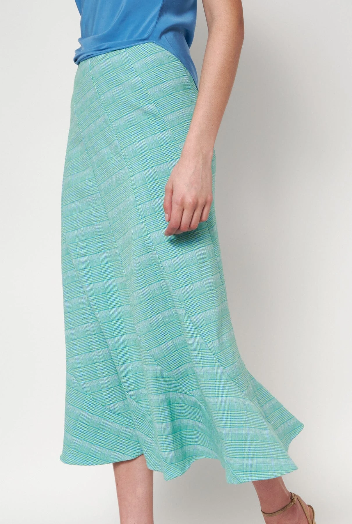 FALDA POIRET AZUL 1 FALDA POIRET AZUL