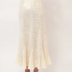 FALDA POIRET ECRU -Ofertas Grazia Vesti Tienda falda poiret ecru skirts wearitbe 561359
