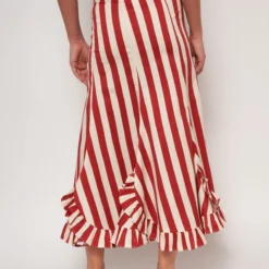 FALDA PORTOBELLO RAYAS TEJA -Ofertas Grazia Vesti Tienda falda portobello rayas teja skirts wearitbe 658067