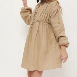 Vestido Famara Beige 6 Vestido Famara Beige -Ofertas Grazia Vesti Tienda famara beige dress vestidos alava brand 826471