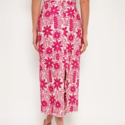 Garbo Midi Skirt Etnico Fucsia -Ofertas Grazia Vesti Tienda garbo midi skirt etnico fucsia skirts duyos 371698