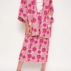 Garbo Midi Skirt Etnico Fucsia -Ofertas Grazia Vesti Tienda garbo midi skirt etnico fucsia skirts duyos 637469