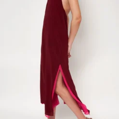 Halter Reversible Extra Long Burgundy/Fucsia -Ofertas Grazia Vesti Tienda halter reversible extra long burgundyfucsia dresses atelier aletheia 336381