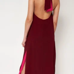 Halter Reversible Extra Long Burgundy/Fucsia -Ofertas Grazia Vesti Tienda halter reversible extra long burgundyfucsia dresses atelier aletheia 704000