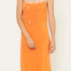 Isabelle Orange Dress