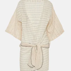 Kaftan Lurex Black & White