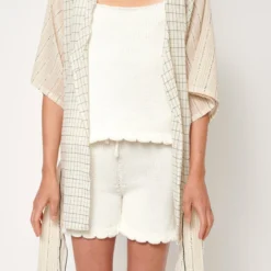 Kaftan Lurex Black & White 6 Kaftan Lurex Black & White -Ofertas Grazia Vesti Tienda kaftan lurex black white shirts blouses como un pez en el agua 719154