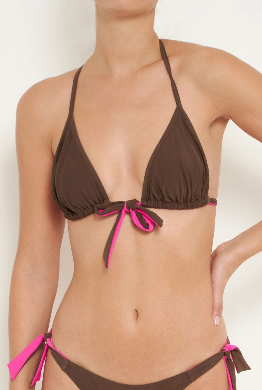 Bikini Top Knote Brown 2 Bikini Top Knote Brown - Imagen 2