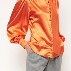 Lara Orange Shirt -Ofertas Grazia Vesti Tienda lara orange shirt shirts blouses leyre doueil 195784