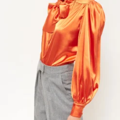 Lara Orange Shirt -Ofertas Grazia Vesti Tienda lara orange shirt shirts blouses leyre doueil 328391