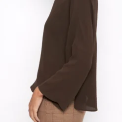Lea Brown Silk Blouse -Ofertas Grazia Vesti Tienda lea brown silk blouse shirts blouses atelier aletheia 287285
