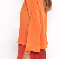 Lea Orange Silk Blouse 6 Lea Orange Silk Blouse -Ofertas Grazia Vesti Tienda lea orange silk blouse shirts blouses atelier aletheia 572352