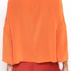 Lea Orange Silk Blouse 7 Lea Orange Silk Blouse -Ofertas Grazia Vesti Tienda lea orange silk blouse shirts blouses atelier aletheia 950737