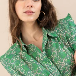 Marieta Green Flowers -Ofertas Grazia Vesti Tienda marieta green flowers shirts blouses julise magon 147974