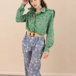 Marieta Green Flowers -Ofertas Grazia Vesti Tienda marieta green flowers shirts blouses julise magon 709444