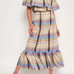 Miranda Skirt Cuadros Hilo