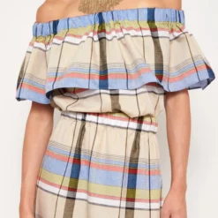 Miranda Top Cuadros Hilo