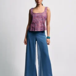 Pantalón Agasi Azul -Ofertas Grazia Vesti Tienda pantalon agasi azul trousers wearitbe 604164