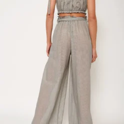 Pantalón Largo Milrayas Gris -Ofertas Grazia Vesti Tienda pantalon largo milrayas gris trousers como un pez en el agua 139651