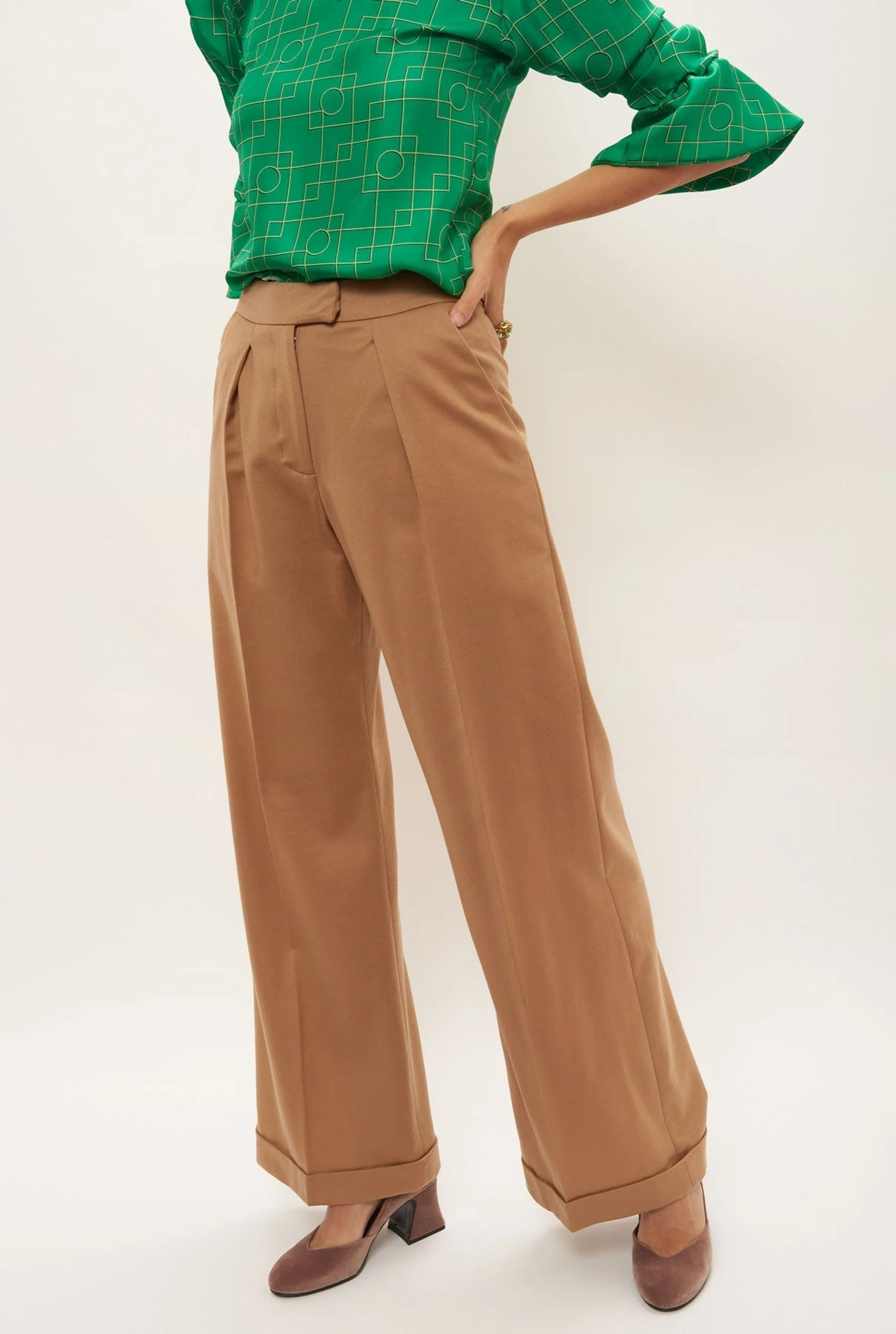 Pantalón Rania Camel 2 Pantalón Rania Camel - Imagen 2