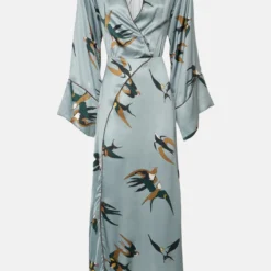 Vestido Cassatti Satén Pájaro Azul-gris -Ofertas Grazia Vesti Tienda preorder vestido cassatti saten pajaro azul gris envio 8 de arbil dresses galcon studio 657185