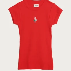 Red Short Tee -Ofertas Grazia Vesti Tienda red short tee t shirts tops ynes suelves 690810